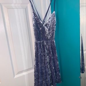Forever 21 Periwinkle Velvet Dress. Size Small.